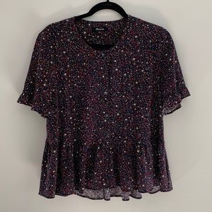 Madewell Star Print Blouse